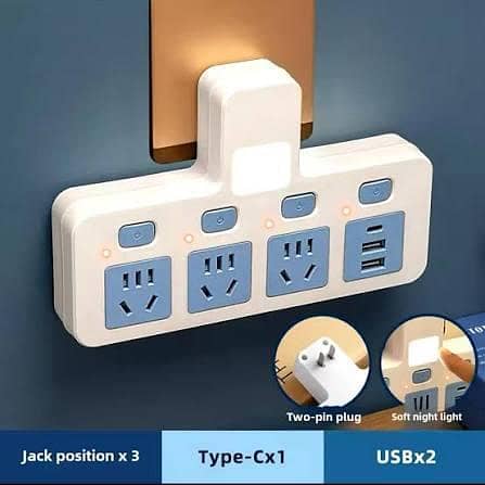Multi Functional Wireless Socket 3 Sockets Space