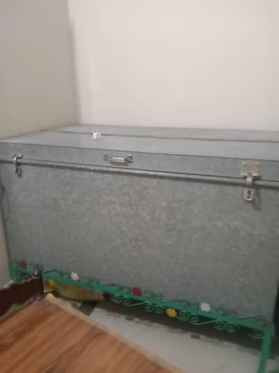 Two Iron Trunks with stands, 5 feet Paetti  for storage of cloth etc