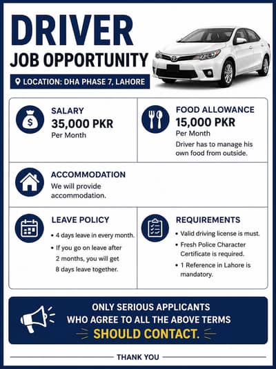 Driver job