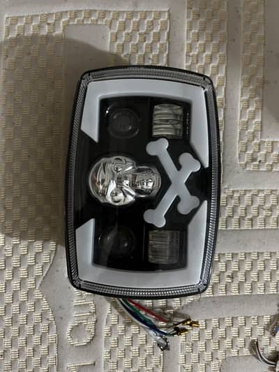 Skull headlight panel