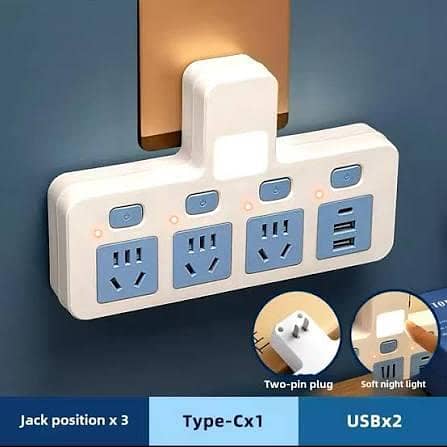 Multi Functional Wireless Socket 3 Sockets Space