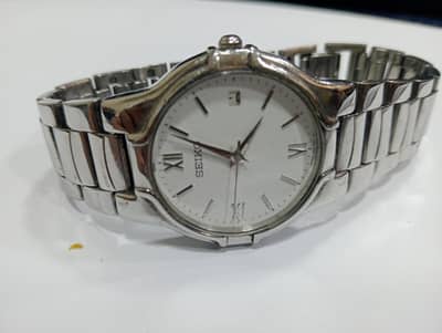 Seiko Quartz watch Unisex watch white dial
