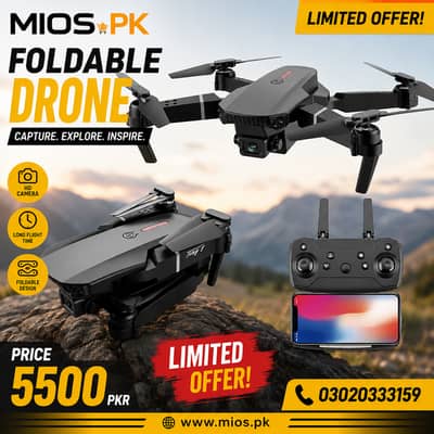 Wifi Drone Dual Camera E88 Pro And Other Drone Available in Special Rs