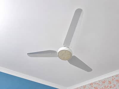 Lahore Fan Magnum 56 White Ceiling Fan Pure Copper Excellent Condition