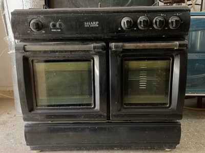 Sharp 3 Burner Gas Stove with Oven - All Working Perfect