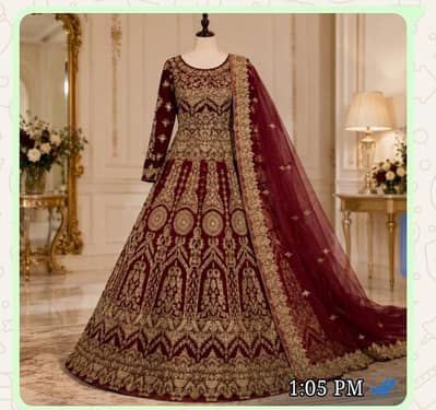 Bridal beautiful lehnga with matching jewelry