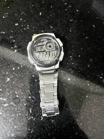 Casio Digital Alarm Watch – Stainless Steel