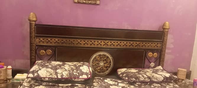 bed with side table for sale