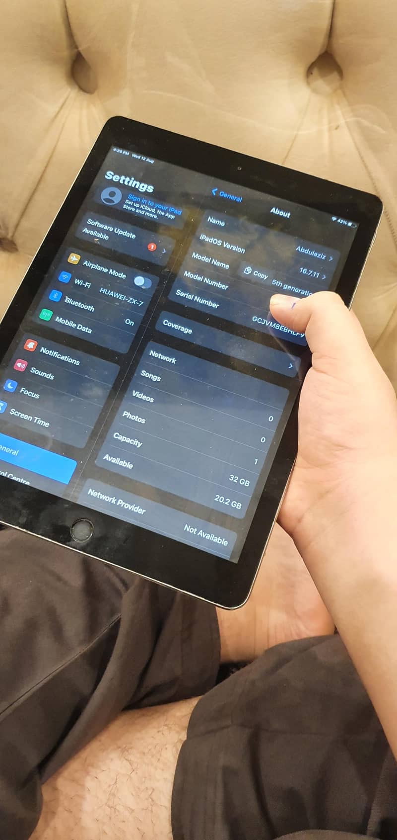 iPad 5 generation 1