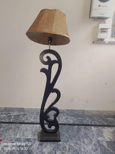 wooden floor lamp