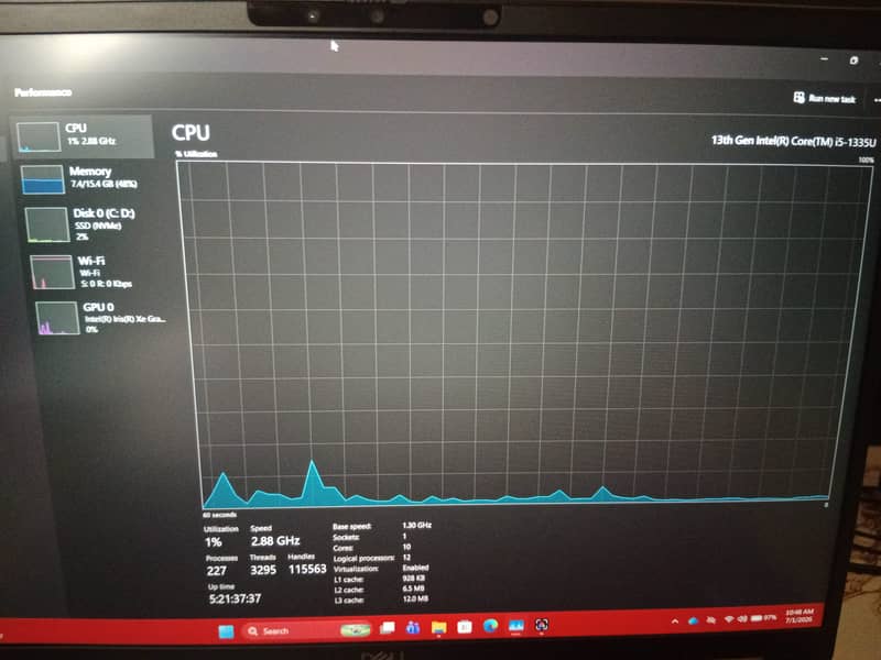 Dell laptop 7