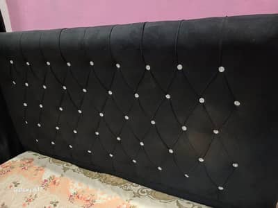 Black Velvet Poshish Bed King Size