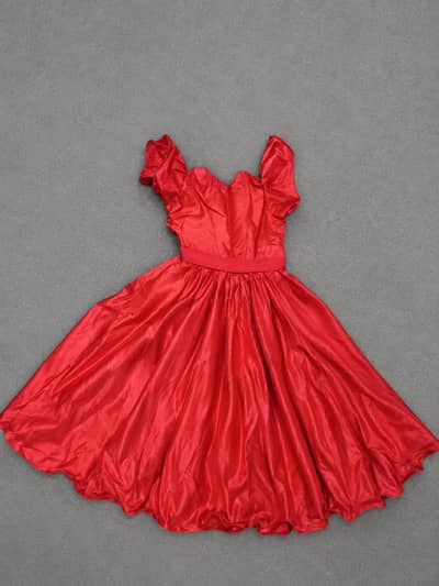 1 Time Use Red Frock Selling at Half Price