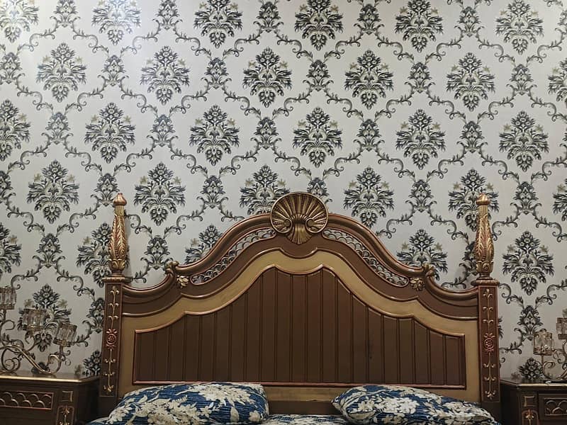 solid wood bed 1