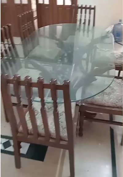 Dining table with 6 chairs