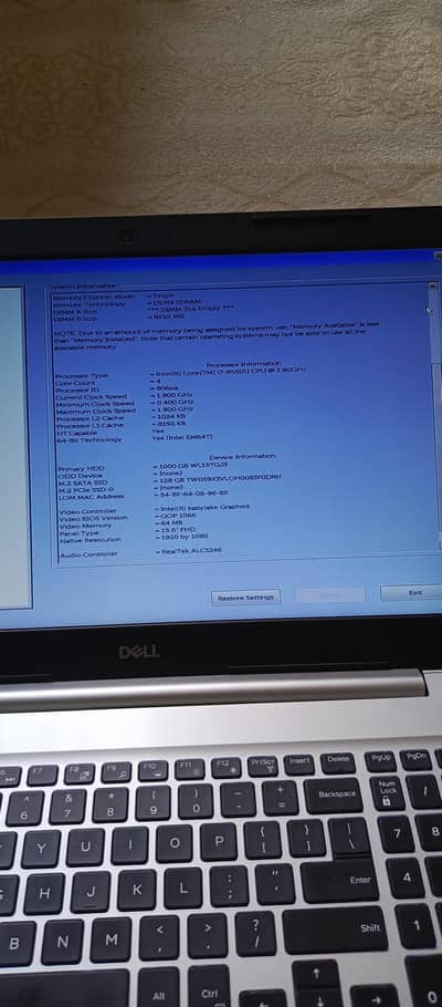 Core i7 8th generation