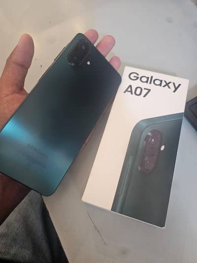Samsung Mobile A07 4gb 64gb with box 4month sim time