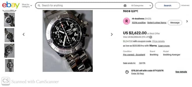 Breitling Watch A13380
