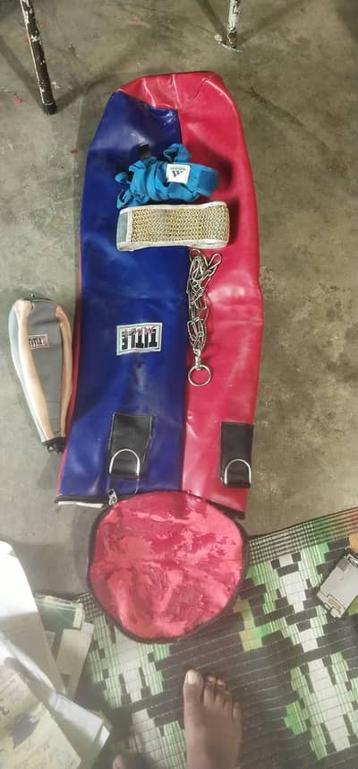 Original TITLE MMA Boxing Punching Bag & Speed Bag Set"