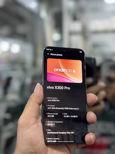Vivo X300 Pro 10 months official Warranty 16/512