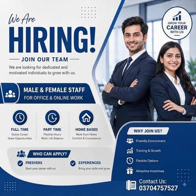 Part-time, Full-time and Homebase Jobs
