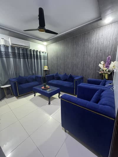 Blue Sofa set 7 seaters