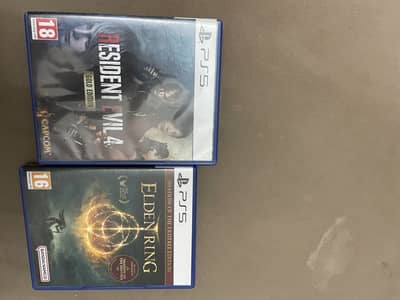 Resident evil 4 gold edition,elden ring sote edition and mk11 ultimate