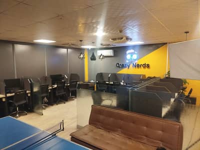 Prime 1050 Sq. Ft. Fully Furnished Office for Rent in Johar Town (25 Seats + CEO Room)