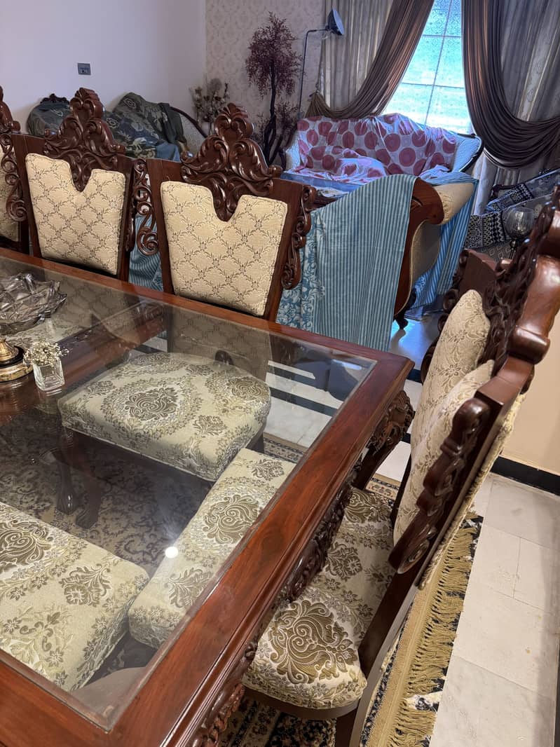 8 seater dining table , Solid wood 4