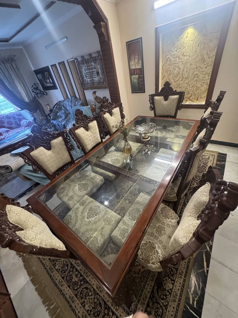 8 seater dining table , Solid wood 7