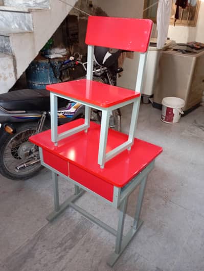 desk and chair