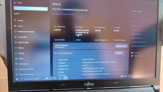 Fujitsu Laptop i5 6th generation