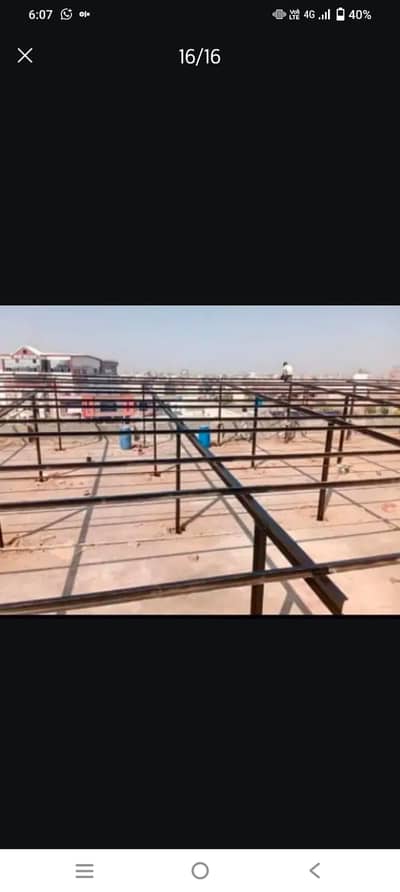 Elevated Solar Structure customized Guarder Work 14 rup watt