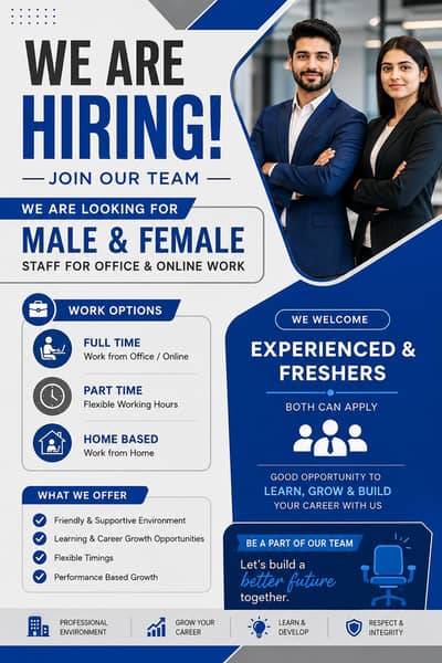 Hirong Staff for online and Office Work
