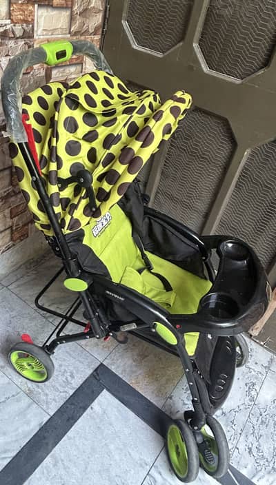 Almost New Spacious Baby Pram | Sitting & Lying foldable | Rarely Used
