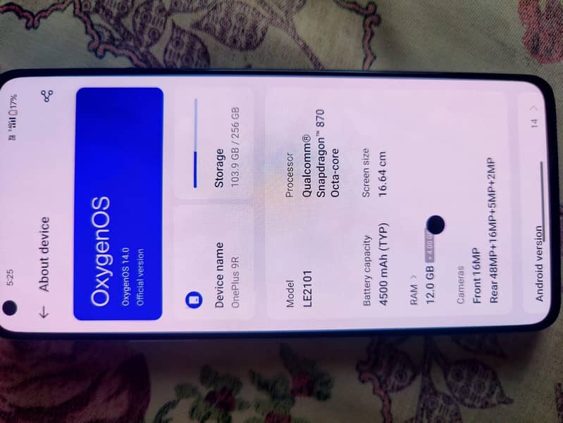 One Plus 9R 4