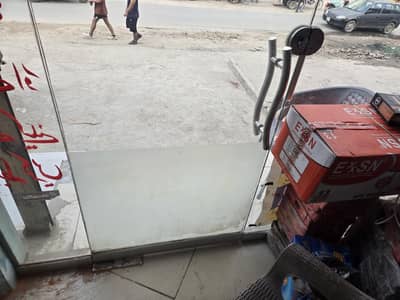shop front glass door