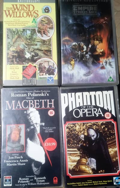VHS Tape or VCR cassettes with cover case box 03004331882