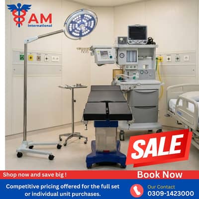 Electric OT Table, Operating Table,Surgical Table OT Setup OT Light