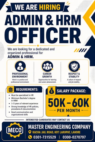 ADMIN & HRM OFFICER