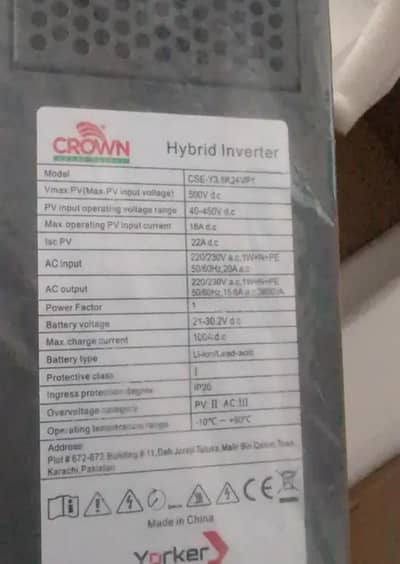 Crown inverter 3.6