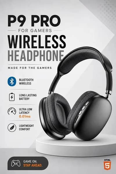 P9 wireless headphones