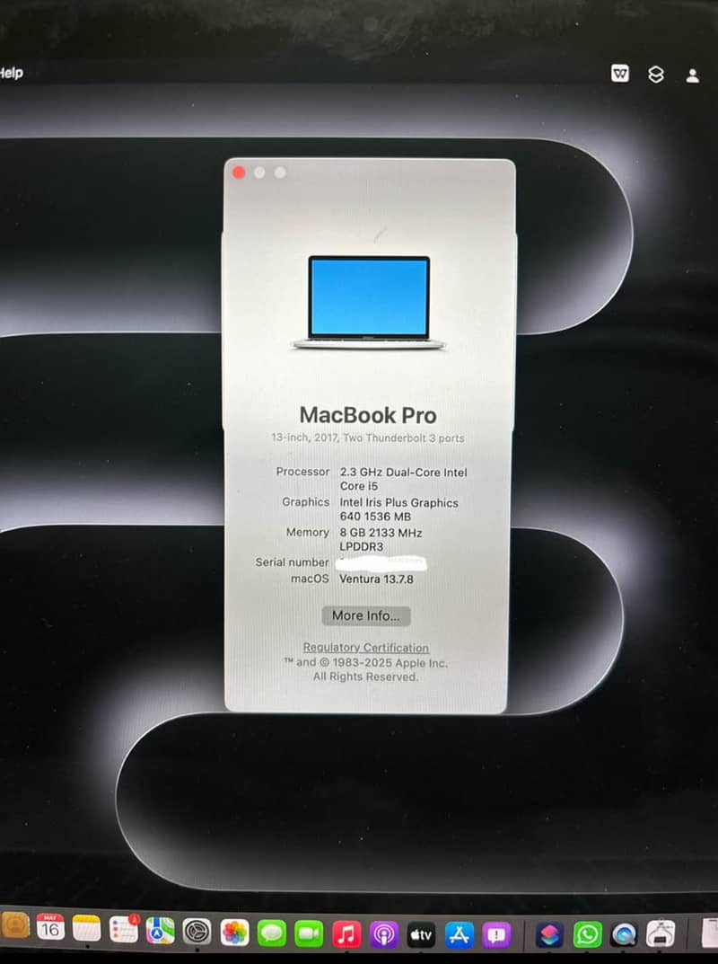MacBook 2017 pro 7