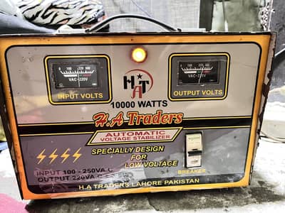 Automatic voltage stabilizer 10000 watts