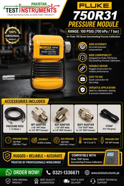 Fluke 750R31 Pressure Module In Pakistan