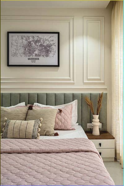 molding paneling wallpaper available all Karachi service's offer