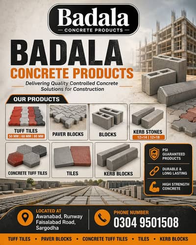 Concrete Blocks, Concrete Cobble, Cobble Stones, Clad Stone, Pavers