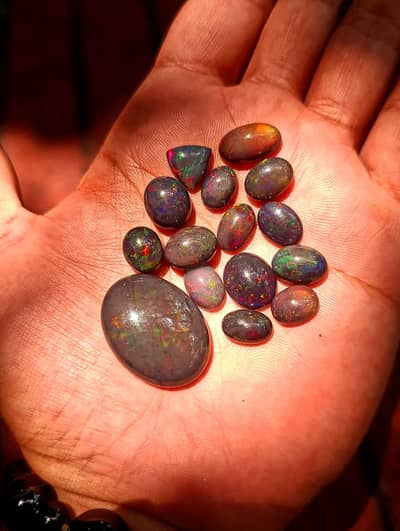 Black & White Opal Gemstones