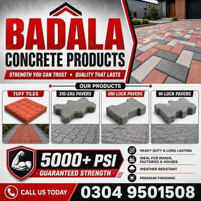 Tuff Tiles, Paver Blocks, Kerb Stones & Concrete Cobble – Manufacturer