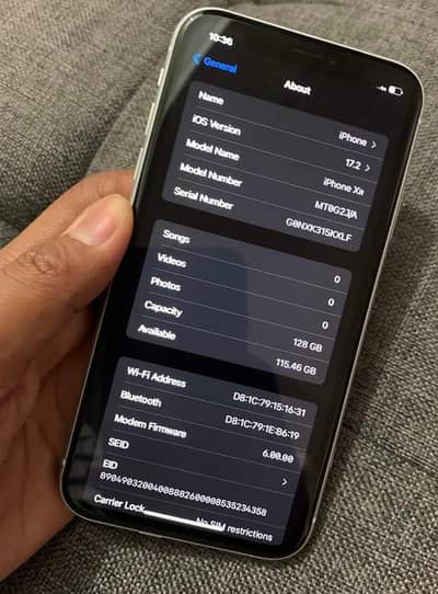 Apple iPhone XR 128 GB PTA approved 03288752882 my WhatsApp number